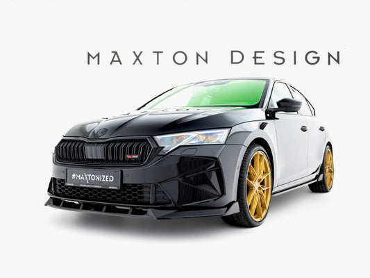 Maxton Design Front Splitter V.2 Skoda Octavia RS Liftback / Estate Mk4 Facelift