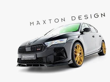Maxton Design Front Splitter V.2 Skoda Octavia RS Liftback / Estate Mk4 Facelift
