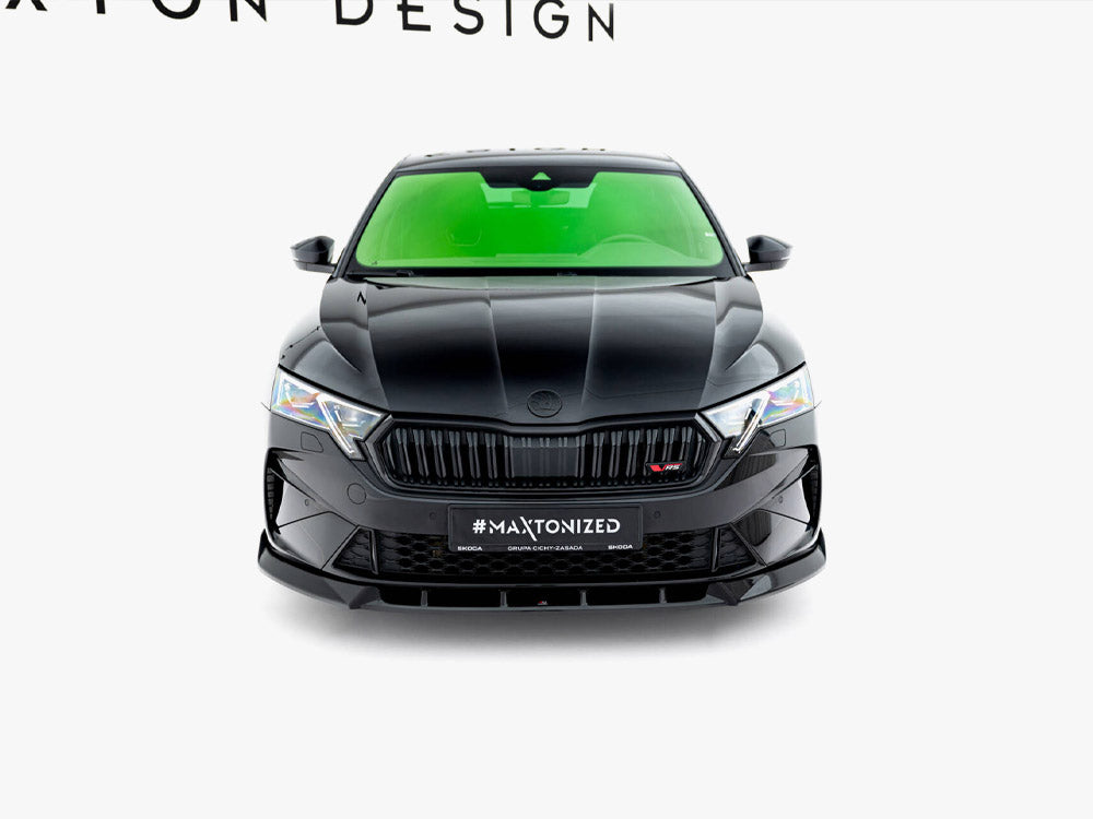Maxton Design Front Splitter V.2 Skoda Octavia RS Liftback / Estate Mk4 Facelift
