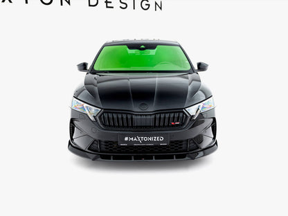 Maxton Design Front Splitter V.2 Skoda Octavia RS Liftback / Estate Mk4 Facelift