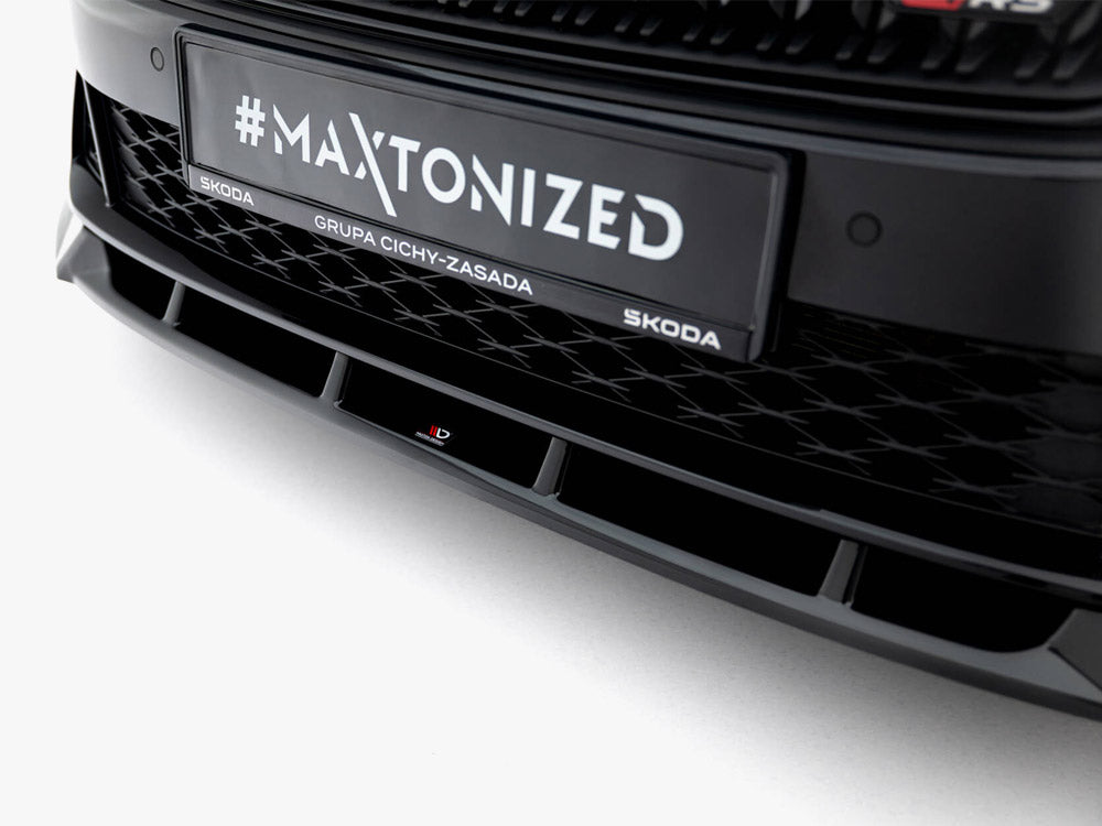Maxton Design Front Splitter V.2 Skoda Octavia RS Liftback / Estate Mk4 Facelift