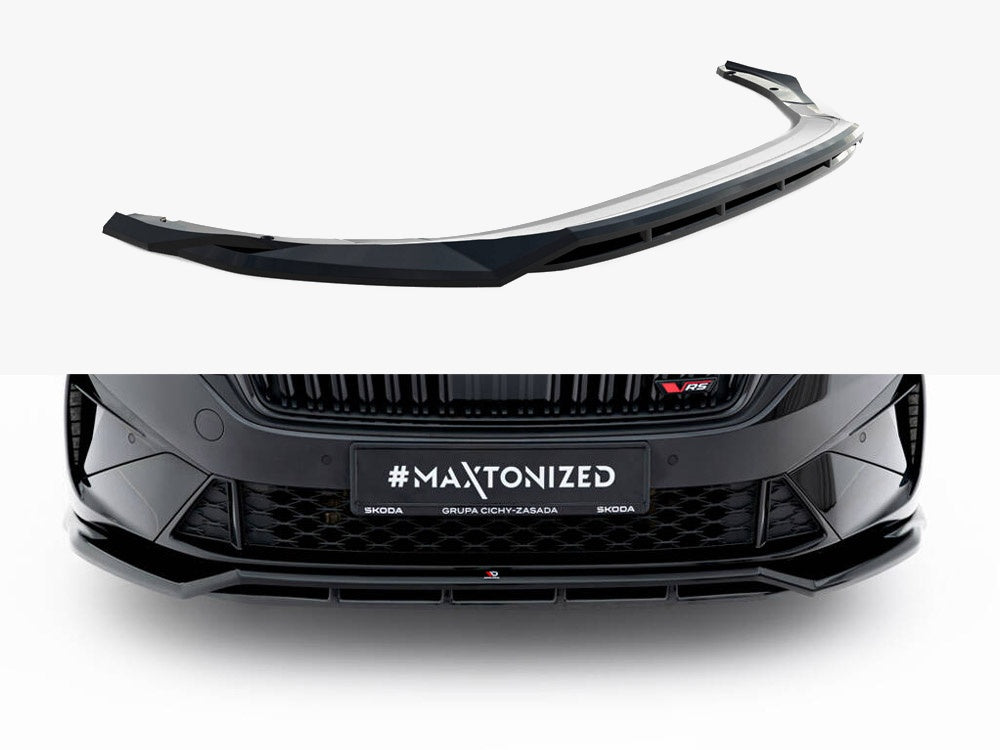Maxton Design Front Splitter V.1 Skoda Octavia RS Liftback / Estate Mk4 Facelift