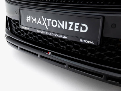 Maxton Design Front Splitter V.1 Skoda Octavia RS Liftback / Estate Mk4 Facelift