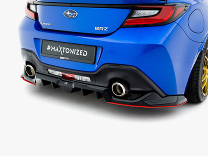 Maxton Design Central Rear Splitter (Vertical Bars) V.2 Subaru BRZ Mk2