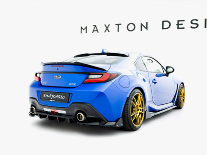 Maxton Design Central Rear Splitter (Vertical Bars) V.1 + Flaps Subaru BRZ Mk2
