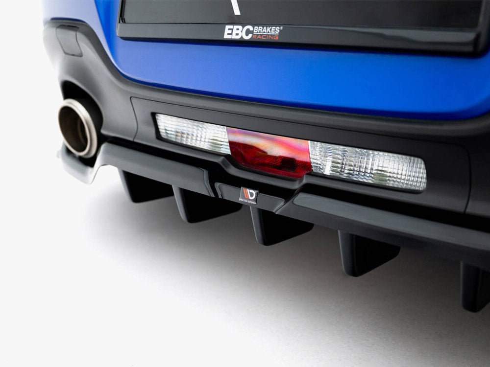 Maxton Design Central Rear Splitter (Vertical Bars) V.1 + Flaps Subaru BRZ Mk2