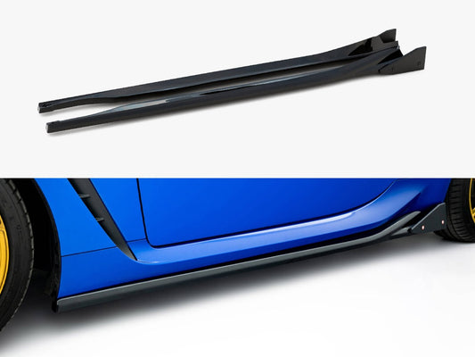 Maxton Design Side Skirts Diffusers V.1 + Flaps Subaru BRZ Mk2