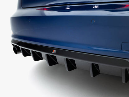 Maxton Design Rear Valance Audi A3 Sedan 8V (Version with single exhaust tips on both sides)