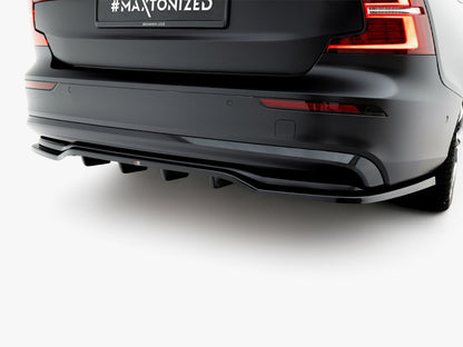 Maxton Design Rear Splitter (Vertical Bars) Volvo S60 / V60 R-Design Mk3 Facelift