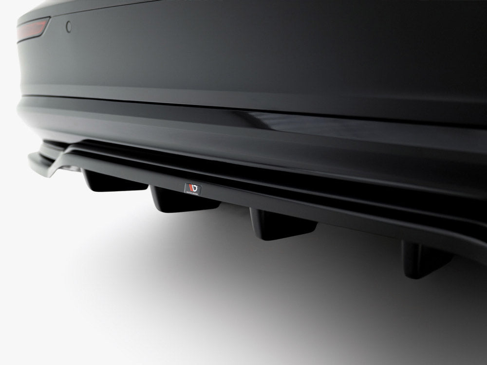 Maxton Design Rear Splitter (Vertical Bars) Volvo S60 / V60 R-Design Mk3 Facelift