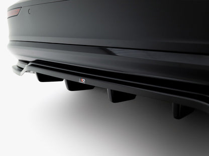 Maxton Design Rear Splitter (Vertical Bars) Volvo S60 / V60 R-Design Mk3 Facelift