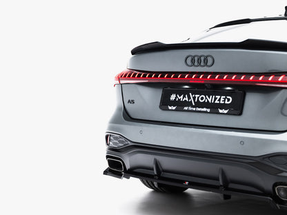 Maxton Design Rear Splitter (Vertical Bars) Audi A5 S-Line Sedan / Avant B10