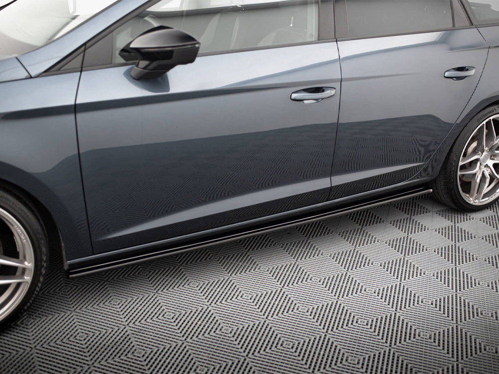 Maxton Design Side Skirts Diffusers V.1 Seat Leon Mk3 Cupra / FR Facelift