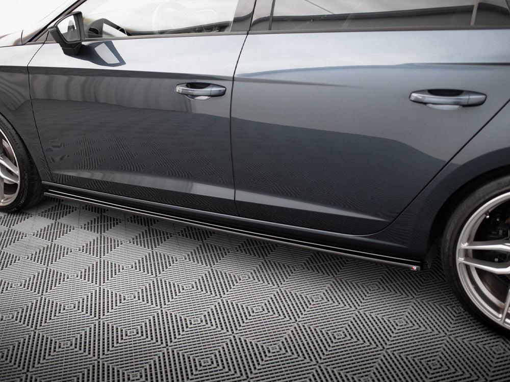 Maxton Design Side Skirts Diffusers V.1 Seat Leon Mk3 Cupra / FR Facelift