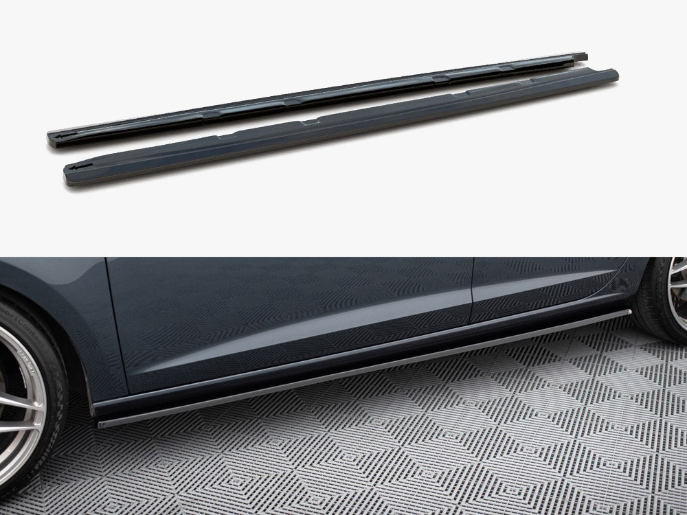 Maxton Design Side Skirts Diffusers V.2 Seat Leon Mk3 Cupra / FR Facelift