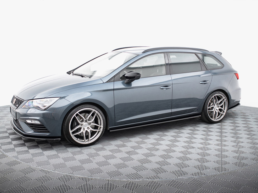 Maxton Design Side Skirts Diffusers V.2 Seat Leon Mk3 Cupra / FR Facelift