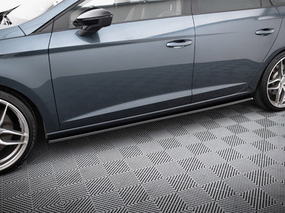 Maxton Design Side Skirts Diffusers V.2 Seat Leon Mk3 Cupra / FR Facelift