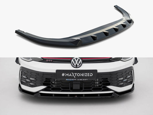 Maxton Design Front Splitter V.2 Volkswagen Golf GTI / GTE / R-Line Mk8 Facelift