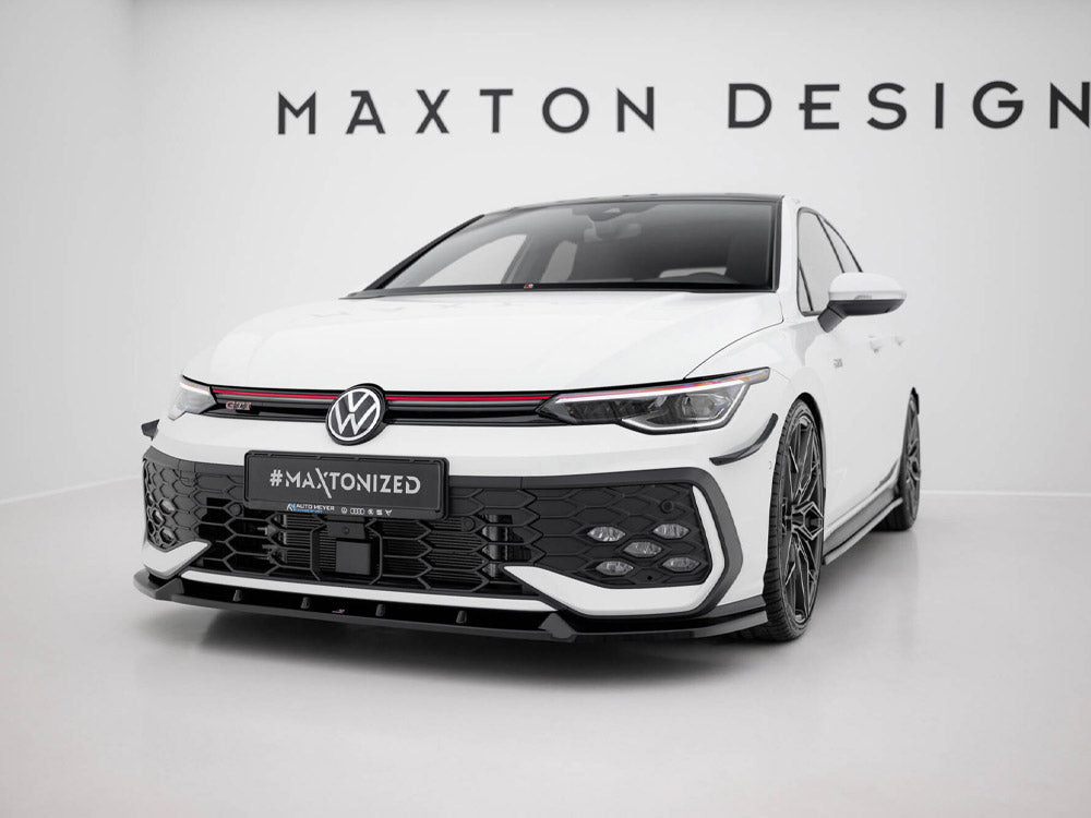 Maxton Design Front Splitter V.2 Volkswagen Golf GTI / GTE / R-Line Mk8 Facelift