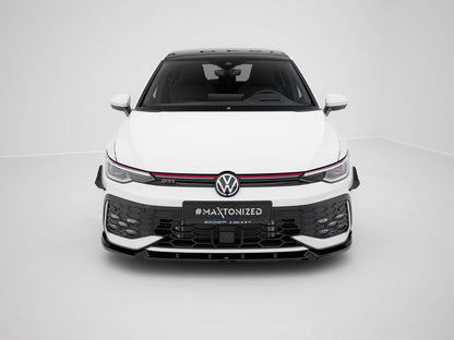 Maxton Design Front Splitter V.2 Volkswagen Golf GTI / GTE / R-Line Mk8 Facelift