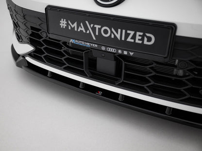 Maxton Design Front Splitter V.2 Volkswagen Golf GTI / GTE / R-Line Mk8 Facelift