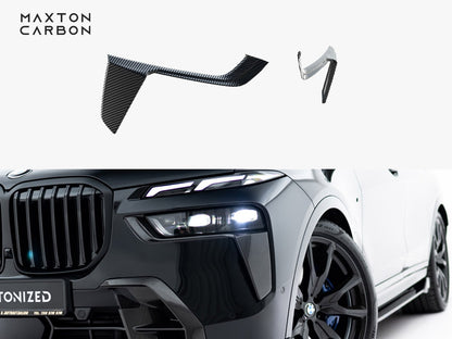 Maxton Design Prepreg Carbon Front Bumper Air Intakes BMW X7 M-Pack G07 Facelift