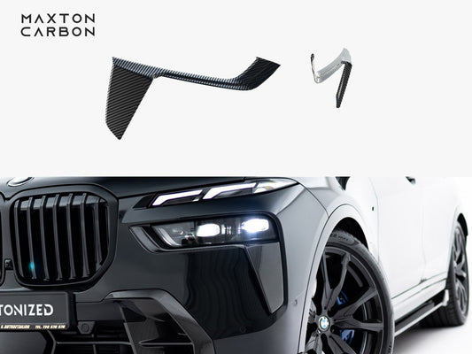 Maxton Design Prepreg Carbon Front Bumper Air Intakes BMW X7 M-Pack G07 Facelift