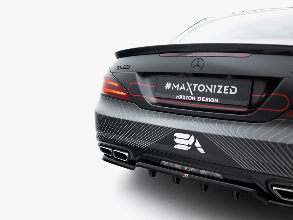 Maxton Design Rear Splitter (Vertical Bars) Mercedes-Benz SL 63 AMG R231