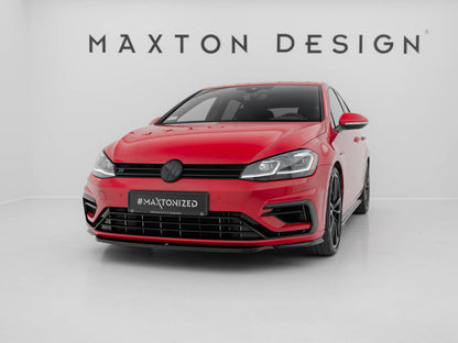 Maxton Design Front Splitter V.5 Volkswagen Golf R / R-Line Mk7 Facelift