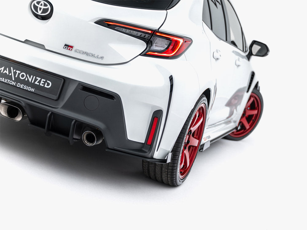 Maxton Design Street PRO Rear Side Splitters + Flaps Toyota GR Corolla Mk12