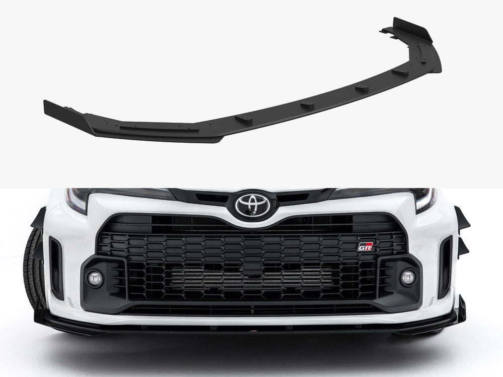 Maxton Design Street PRO Front Splitter + Flaps Toyota GR Corolla Mk12
