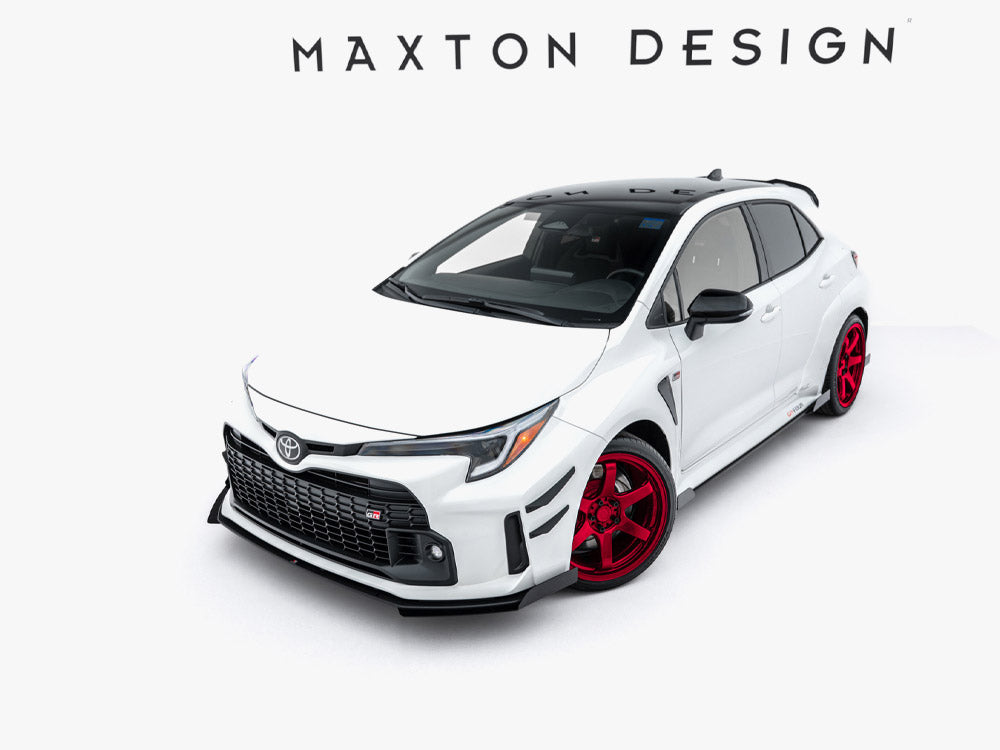 Maxton Design Street PRO Front Splitter + Flaps Toyota GR Corolla Mk12