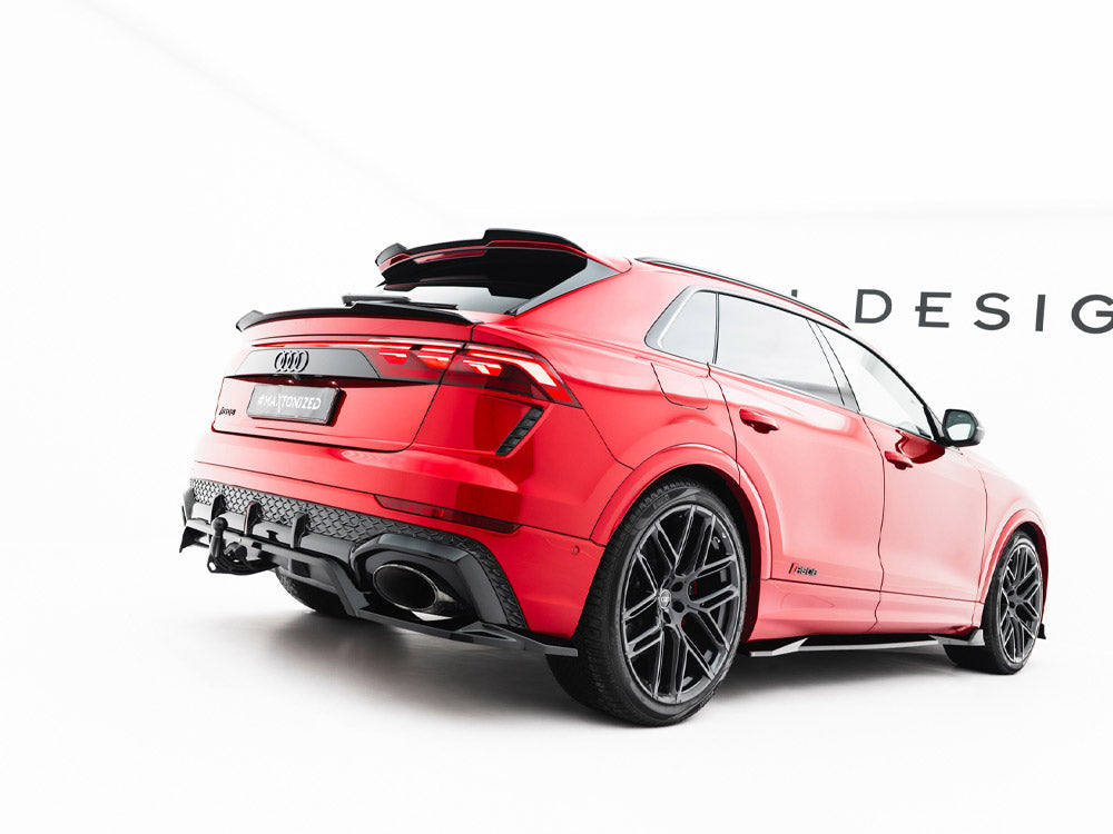 Maxton Design Rear Splitter (Vertical Bars) Audi RSQ8 Mk1 Facelift