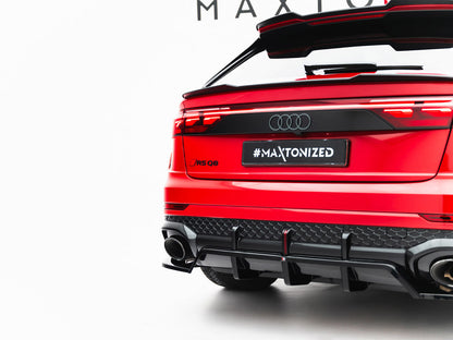Maxton Design Rear Splitter (Vertical Bars) Audi RSQ8 Mk1 Facelift