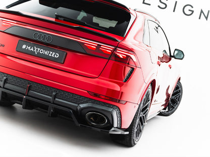 Maxton Design Rear Splitter (Vertical Bars) Audi RSQ8 Mk1 Facelift