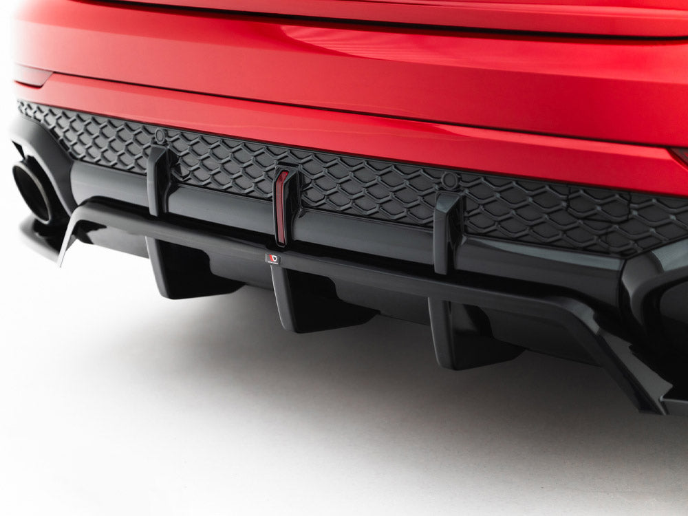 Maxton Design Rear Splitter (Vertical Bars) Audi RSQ8 Mk1 Facelift