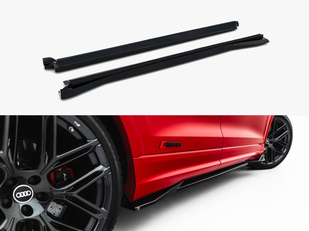 Maxton Design Side Skirts Diffusers Audi RSQ8 Mk1 Facelift