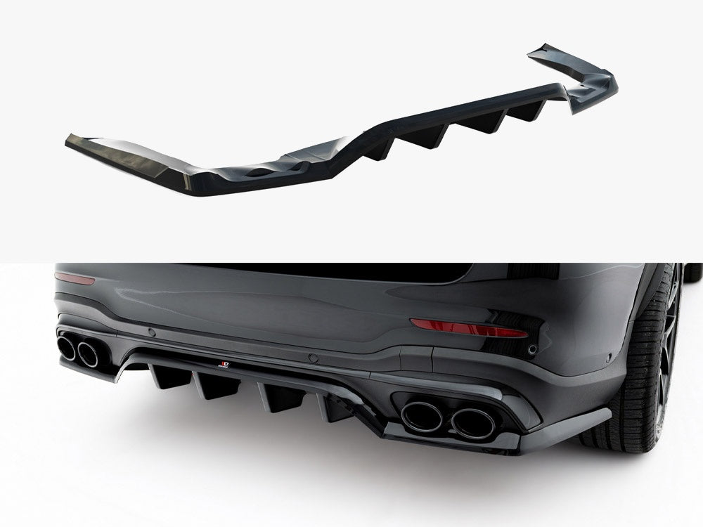 Maxton Design Rear Splitter (Vertical Bars) Mercedes-AMG GLC 43 SUV X253 Facelift