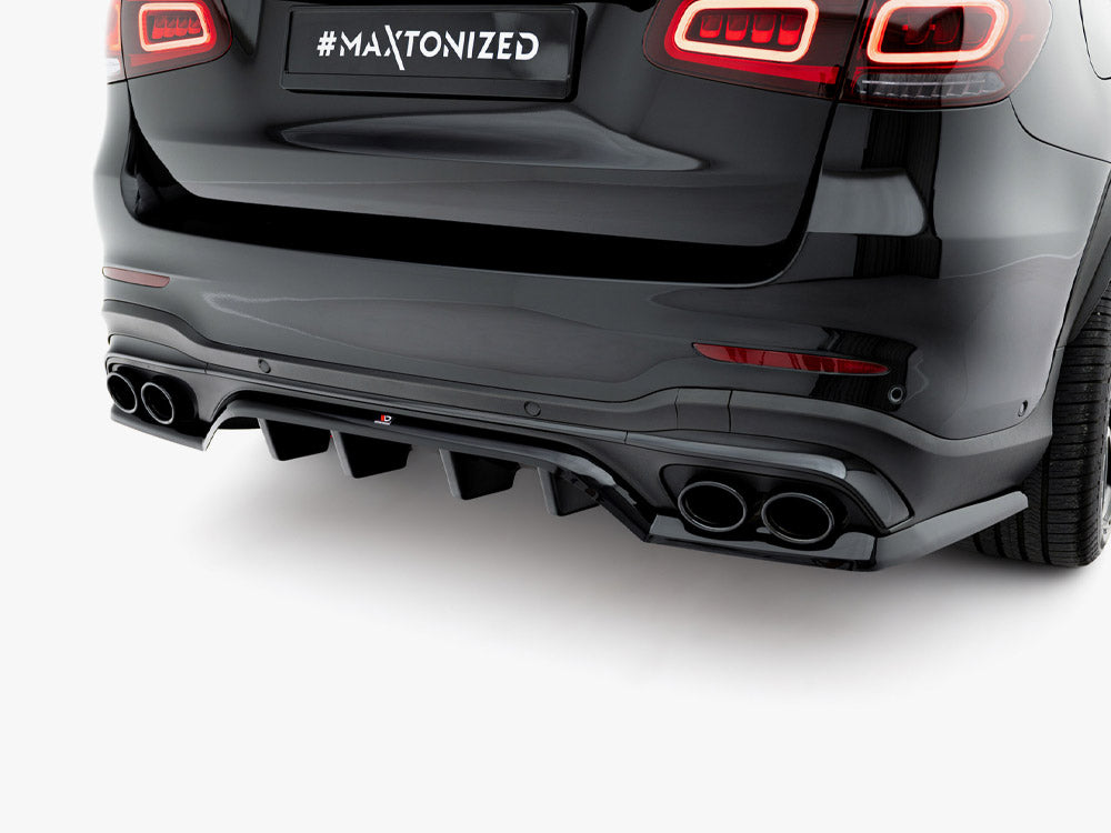 Maxton Design Rear Splitter (Vertical Bars) Mercedes-AMG GLC 43 SUV X253 Facelift
