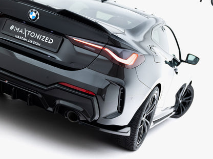 Maxton Design Rear Side Splitters V.8 BMW 4 M-Pack G22 / G23 / G22 Facelift / G23 Facelift