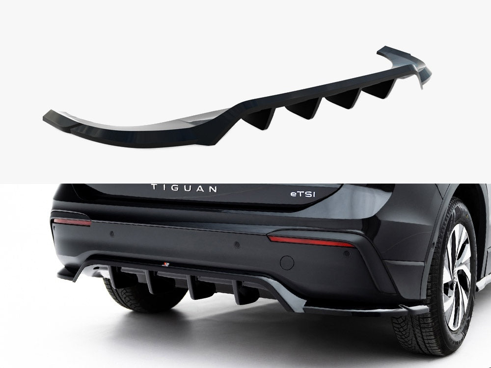 Maxton Design Rear Splitter (Vertical Bars) Volkswagen Tiguan Mk3