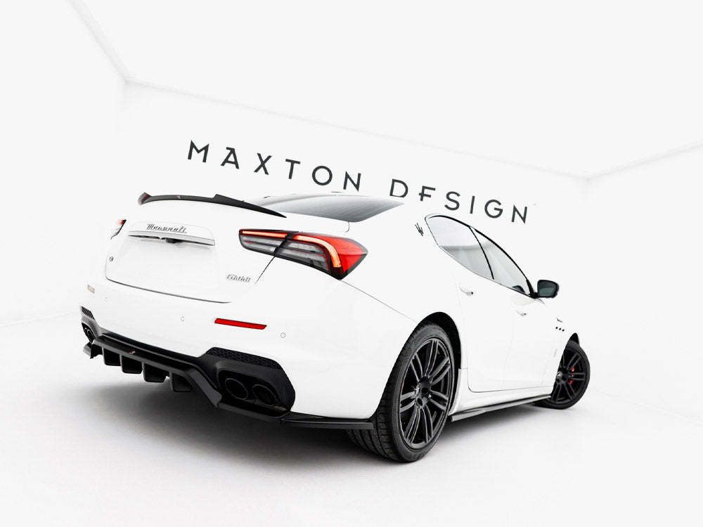 Maxton Design Rear Splitter (Vertical Bars) Maserati Ghibli Modena Mk3 Facelift