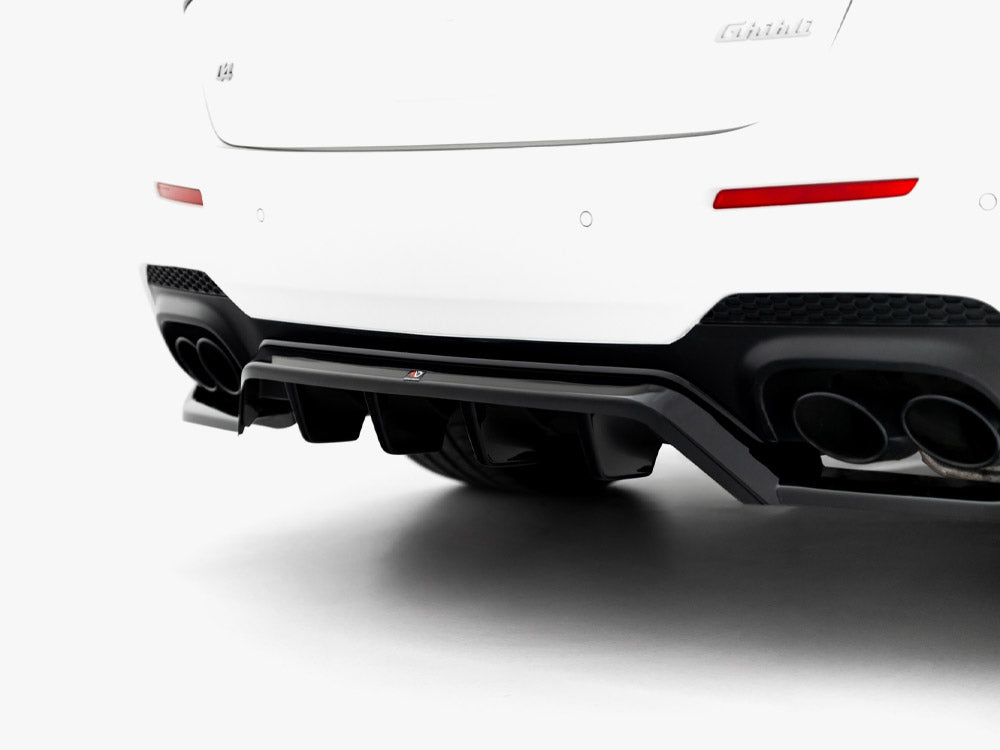 Maxton Design Rear Splitter (Vertical Bars) Maserati Ghibli Modena Mk3 Facelift