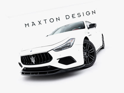 Maxton Design Front Splitter Maserati Ghibli Modena Mk3 Facelift