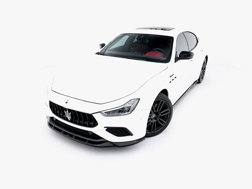 Maxton Design Front Splitter Maserati Ghibli Modena Mk3 Facelift