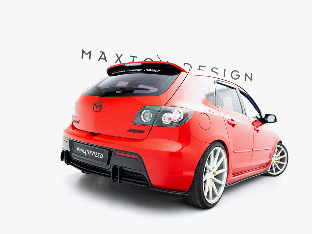 Maxton Design Street PRO Rear Side Splitters Mazda 3 MPS Mk1 EU Version