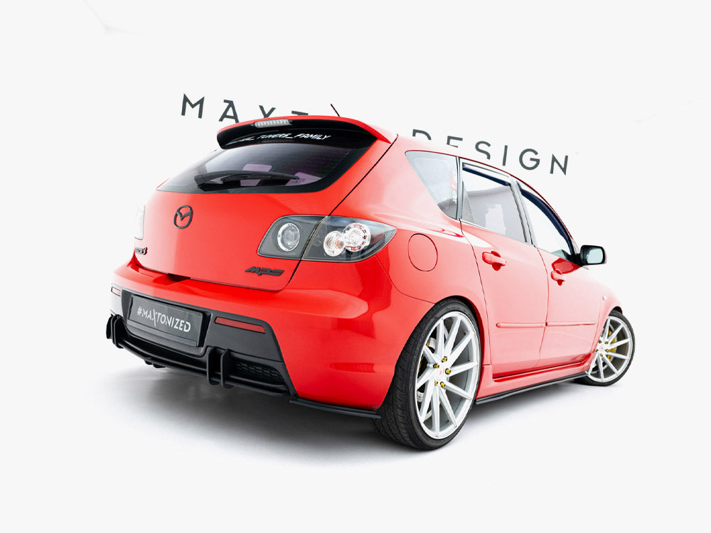 Maxton Design Street PRO Rear Side Splitters Mazda 3 MPS Mk1 EU Version