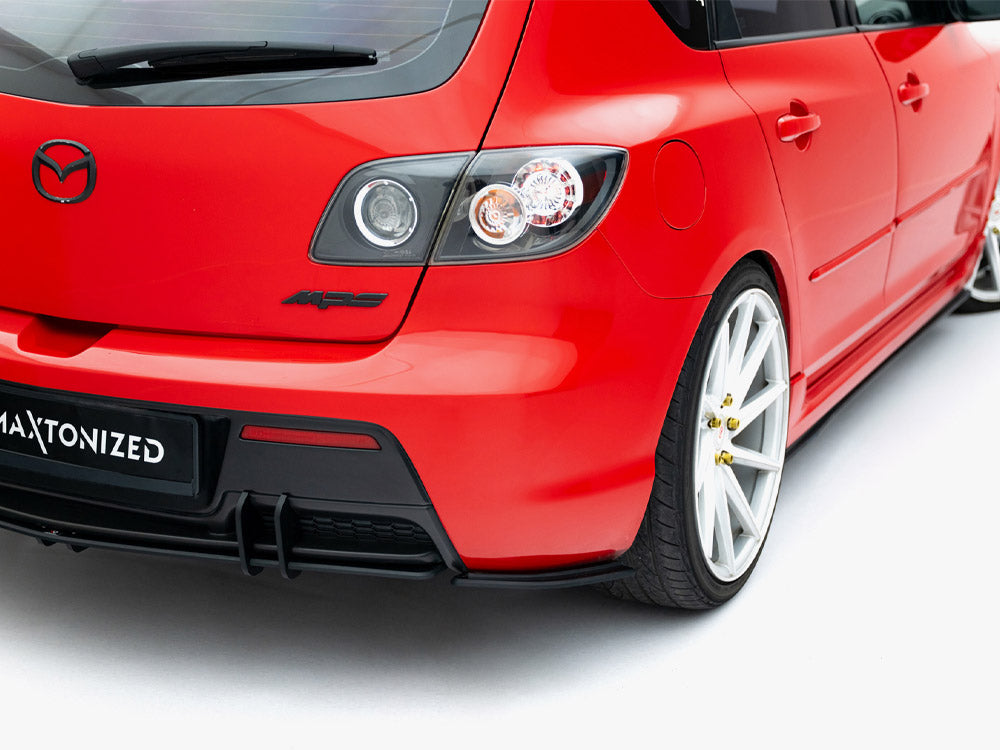 Maxton Design Street PRO Rear Side Splitters Mazda 3 MPS Mk1 EU Version