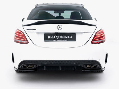 Maxton Design Rear Side Splitters Mercedes-Benz C AMG-Line Sedan W205