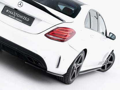 Maxton Design Rear Side Splitters Mercedes-Benz C AMG-Line Sedan W205